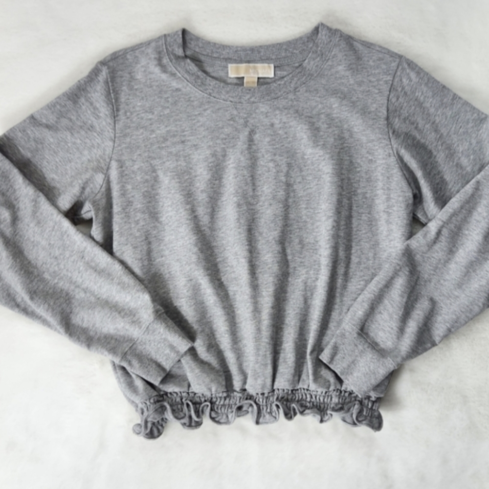 Michael Kors Ruffle Hem Sweatshirt